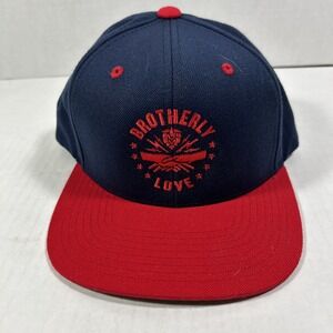 The Classics Red Navy Brotherly Love Victory Brewing‎ Co Hat Wool Blend